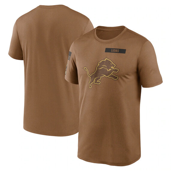 short sleeve crewneck NFL Officially Licensed Detroit Lions Adult Short Sleeve Fan Tee for Men and Women