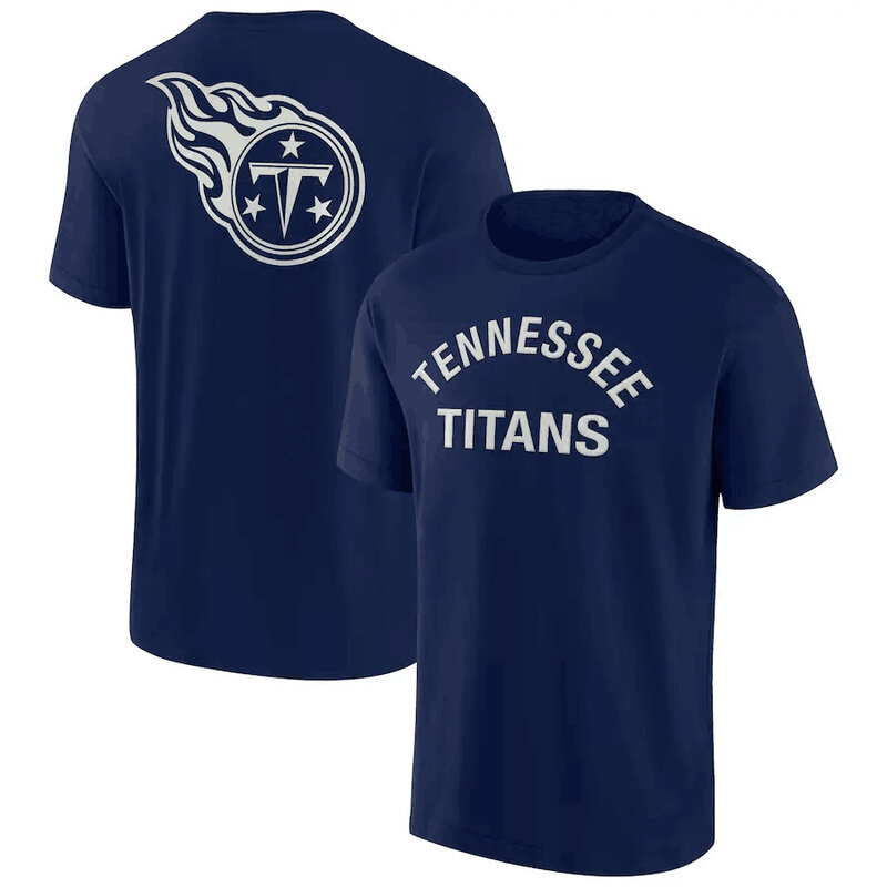 NFL Tennessee Titans Team Logo Short Sleeve Polyester Performance game day Shirt,crewneck 3d print tee for football fans