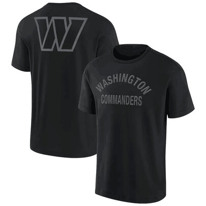 NFL Washington Commanders Team Logo Short Sleeve Polyester Performance game day Shirt,crewneck 3d print tee for football fans