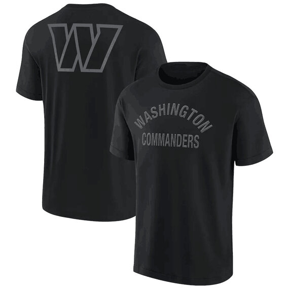 NFL Washington Commanders Team Logo Short Sleeve Polyester Performance game day Shirt,crewneck 3d print tee for football fans