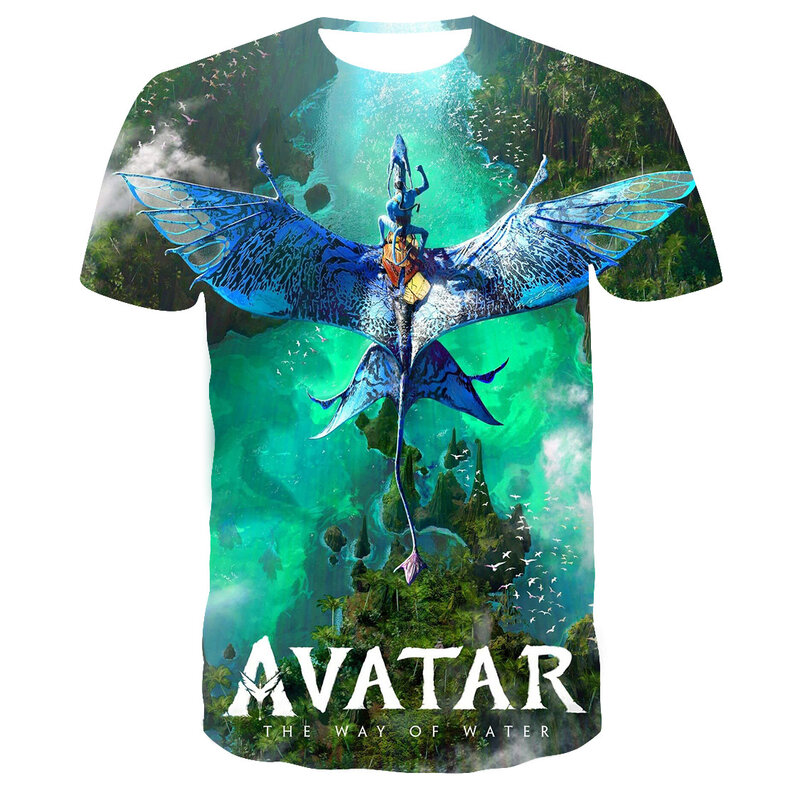 Avatar 2 fashion Shirt,Short Sleeve crewneck 3d print tee top