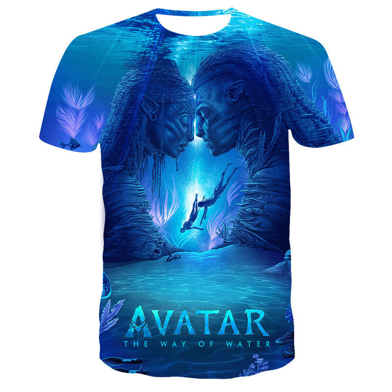 Avatar 2 fashion Shirt,Short Sleeve crewneck 3d print tee top