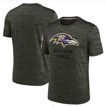 NFL Baltimore Ravens Football gear Short Sleeve Crewneck Tee Quick Dry Workout running gym sport Shirt