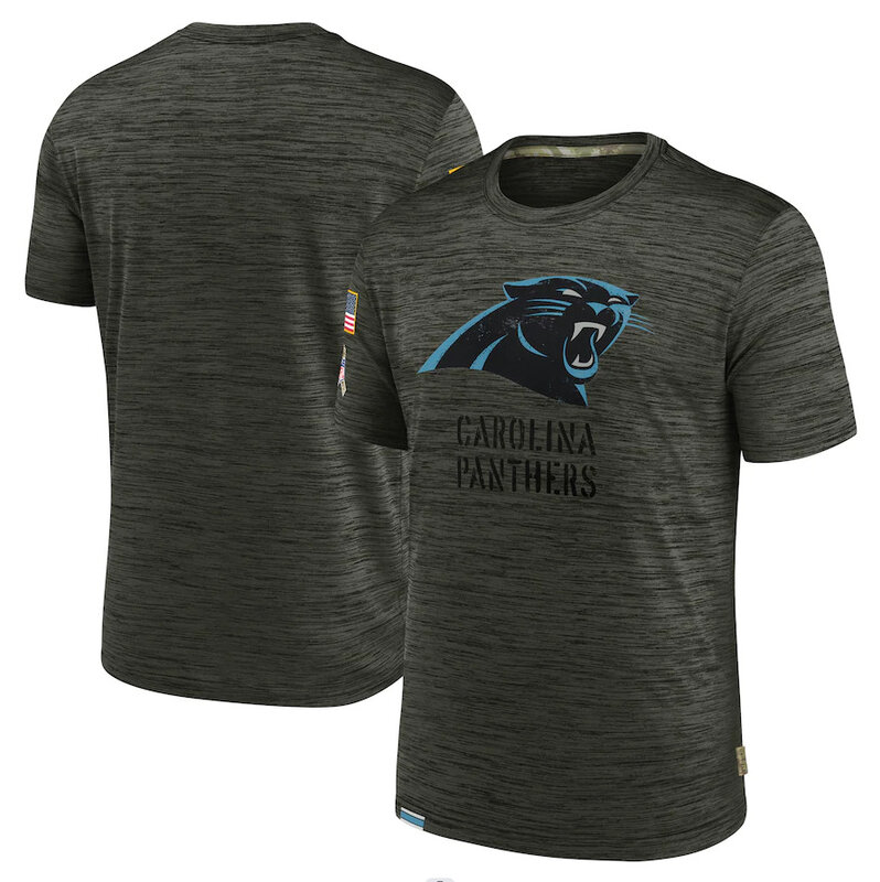 NFL Carolina Panthers Athletic Stack Performance Tee Grey
