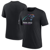 NFL crucial catch merchandise,Short Sleeve Carolina Panthers football Shirt,crewneck graphic NFL top Tee
