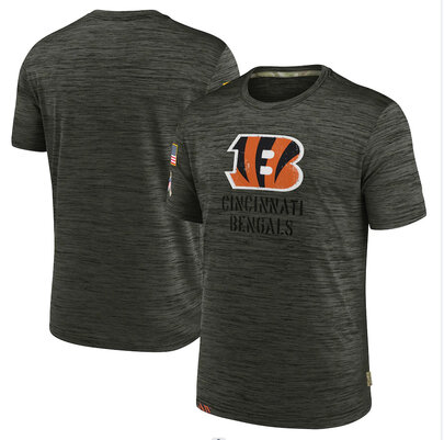 NFL Cincinnati Bengals Football gear Short Sleeve Crewneck Tee Quick Dry Workout running gym sport Shirt