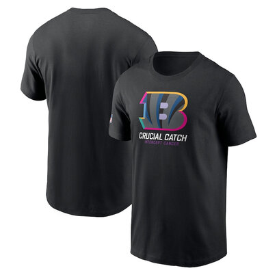 NFL crucial catch merchandise,Short Sleeve Cincinnati Bengals football Shirt,crewneck graphic NFL top Tee