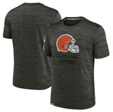 NFL Cleveland Browns Football gear Short Sleeve Crewneck Tee Quick Dry Workout running gym sport Shirt