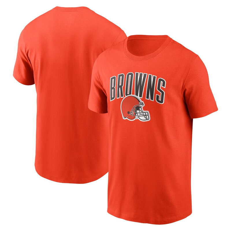 NFL Cleveland Browns Football Tee Short Sleeve Crewneck Quick Dry Workout running gym Shirt