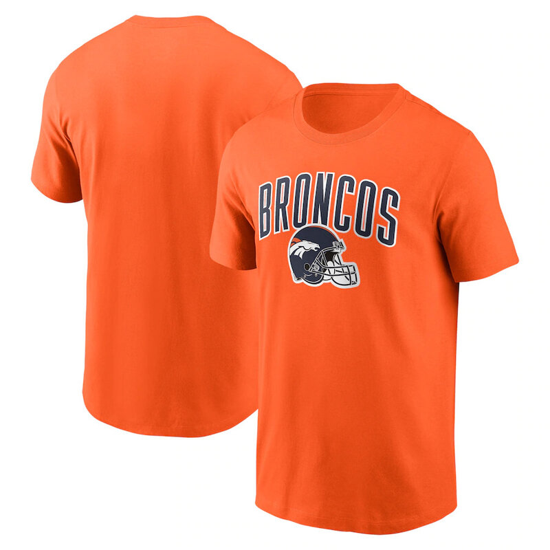 NFL Denver Broncos Football Tee Short Sleeve Crewneck Quick Dry Workout running gym Shirt
