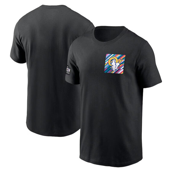 NFL Team Logo Los Angeles Rams game day Tee Short Sleeve crewneck 3D graphic Shirt