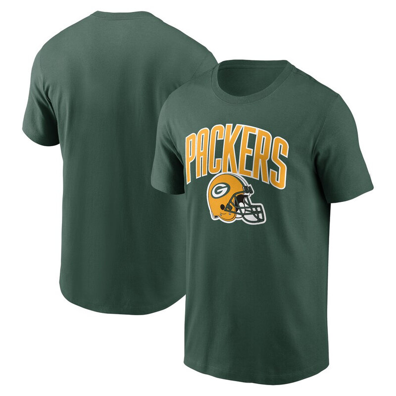 NFL Green Bay Packers Football Tee Short Sleeve Crewneck Quick Dry Workout running gym Shirt