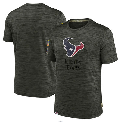 NFL Houston Texans Football gear Short Sleeve Crewneck Tee Quick Dry Workout running gym sport Shirt