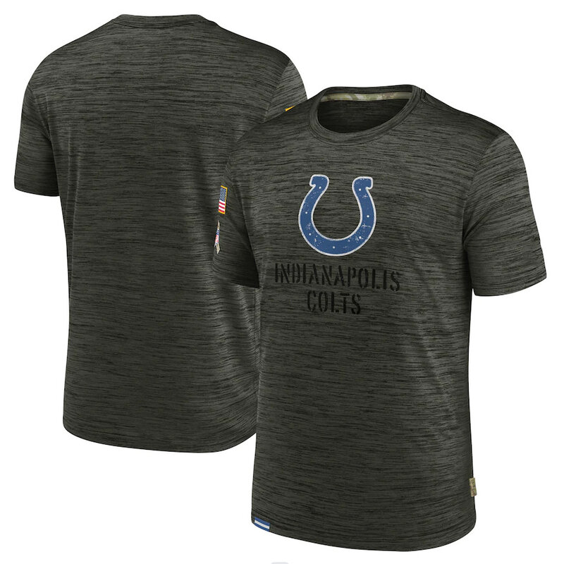 NFL Indianapolis Colts Football gear Short Sleeve Crewneck Tee Quick Dry Workout running gym sport Shirt
