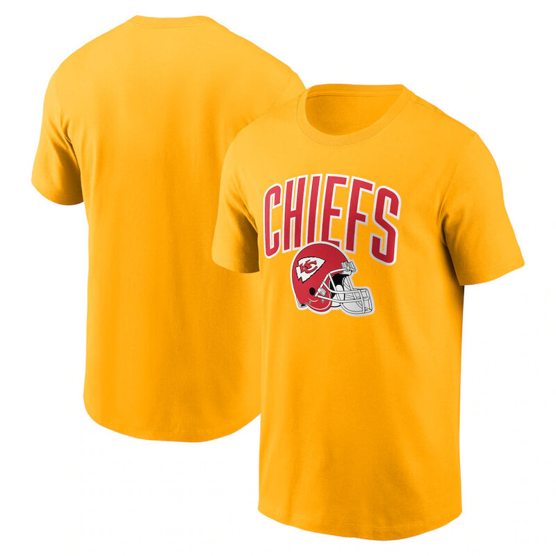 NFL Kansas City Chiefs Football Tee Short Sleeve Crewneck Quick Dry Workout running gym Shirt