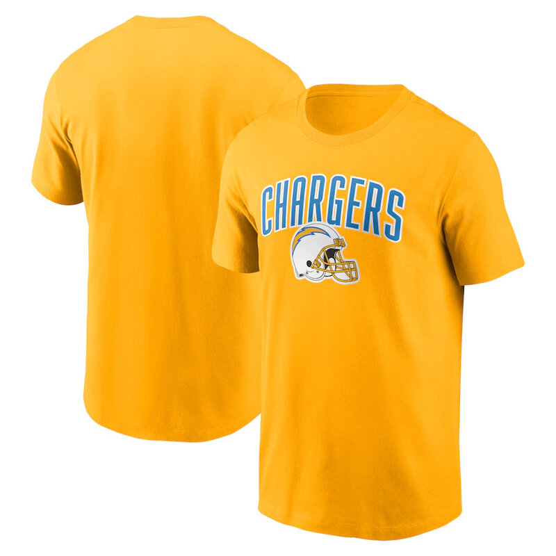 NFL Los Angeles Chargers Football Tee Short Sleeve Crewneck Quick Dry Workout running gym Shirt