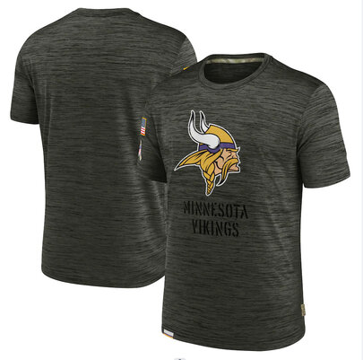 NFL Minnesota Vikings Football gear Short Sleeve Crewneck Tee Quick Dry Workout running gym sport Shirt