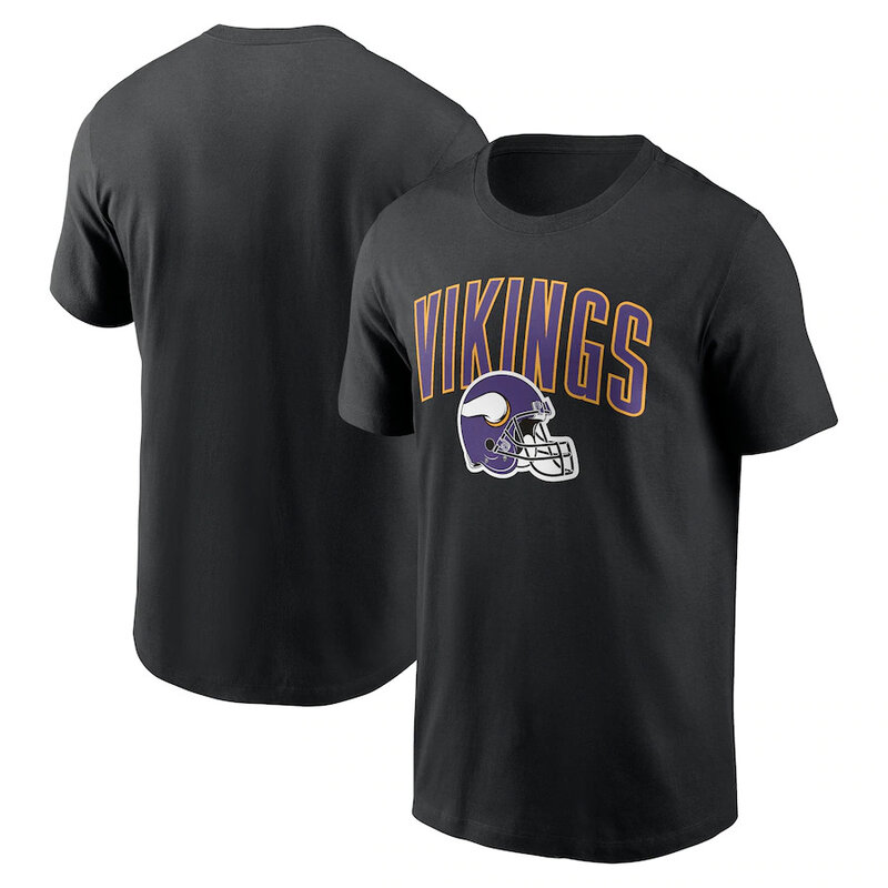 NFL Minnesota Vikings Football Tee Short Sleeve Crewneck Quick Dry Workout running gym Shirt