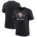NFL crucial catch merchandise,Short Sleeve San Francisco 49ers football Shirt,crewneck graphic NFL top Tee