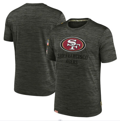 NFL San Francisco 49ers Football gear Short Sleeve Crewneck Tee Quick Dry Workout running gym sport Shirt