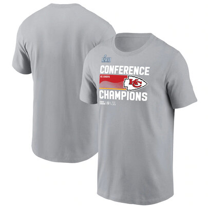 short sleeve crewneck NFL Kansas City Chiefs Super Bowl Gear,football Apparel,NFL fan jersey tee