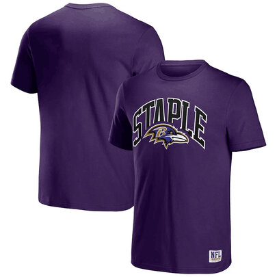 NFL x Staple Baltimore Ravens Short Sleeve Crewneck 3D Print Football Tee Shirt