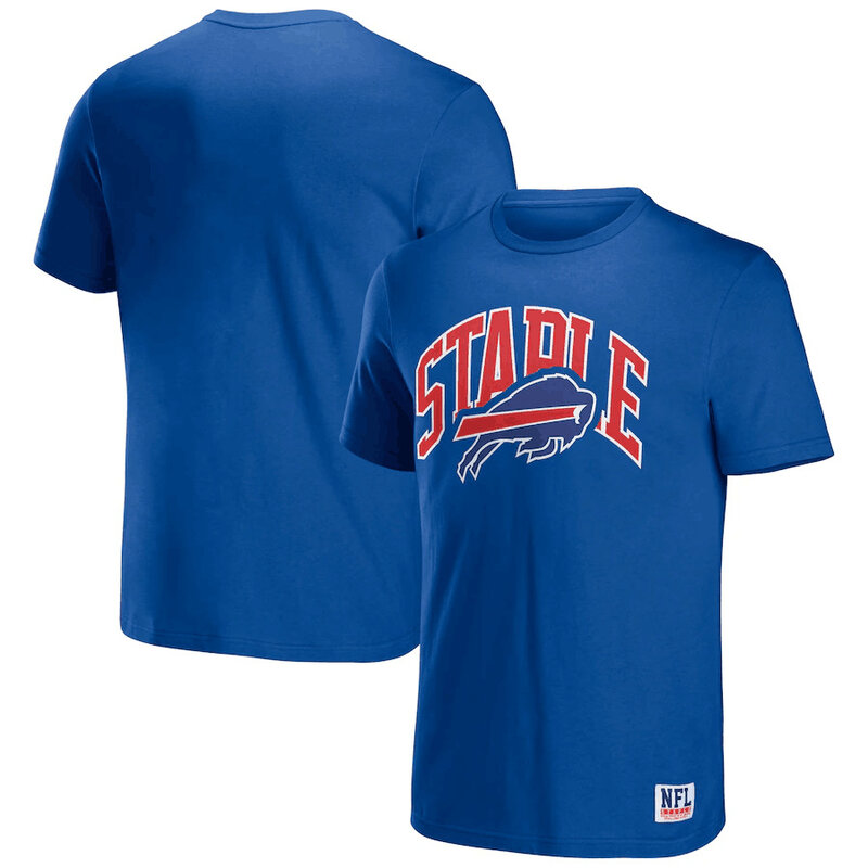 NFL x Staple Buffalo Bills Short Sleeve Crewneck 3D Print Football Tee Shirt