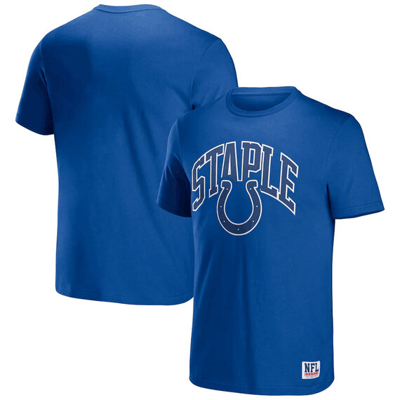 NFL x Staple Indianapolis Colts Short Sleeve Crewneck 3D Print Football Tee Shirt