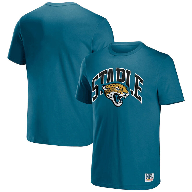 NFL x Staple Jacksonville Jaguars Short Sleeve Crewneck 3D Print Football Tee Shirt