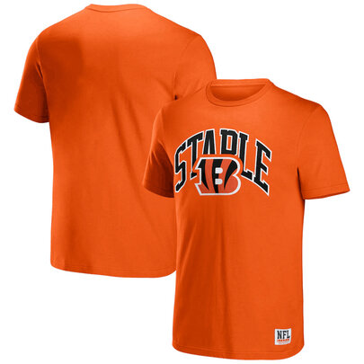 NFL x Staple Cincinnati Bengals Short Sleeve Crewneck 3D Print Football Tee Shirt