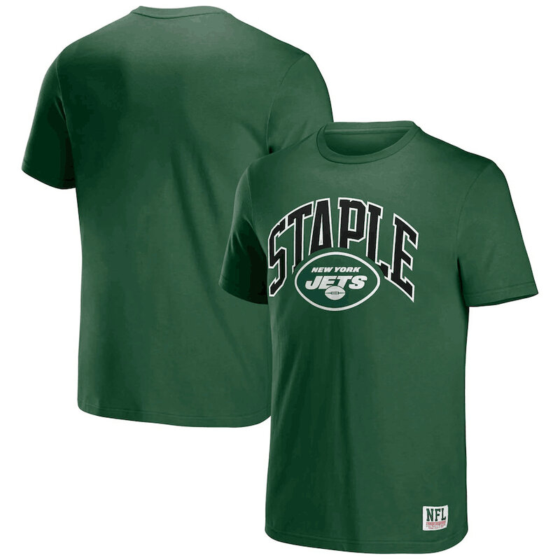 NFL x Staple New York Jets Short Sleeve Crewneck 3D Print Football Tee Shirt
