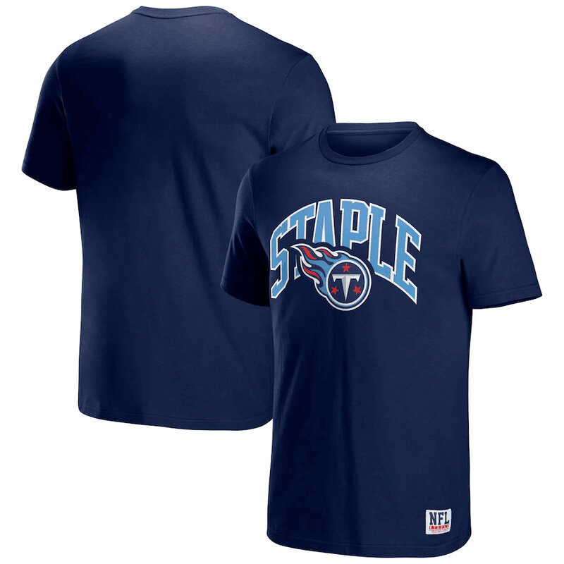 NFL x Staple Tennessee Titans Short Sleeve Crewneck 3D Print Football Tee Shirt