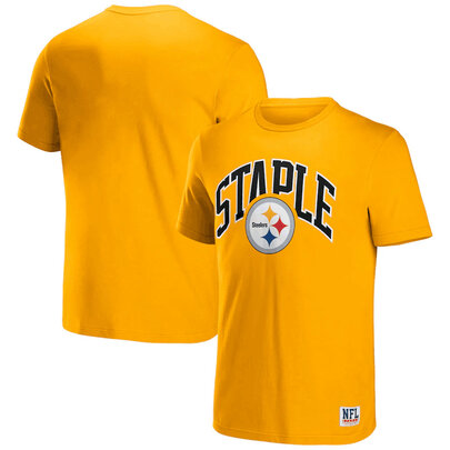 NFL x Staple Pittsburgh Steelers Short Sleeve Crewneck 3D Print Football Tee Shirt