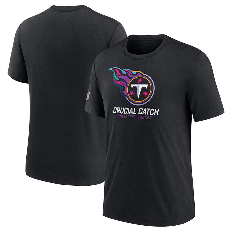 NFL crucial catch merchandise,Short Sleeve Tennessee Titans football Shirt,crewneck graphic NFL top Tee