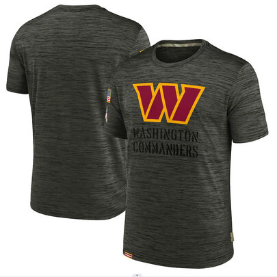 NFL Washington Commanders Football gear Short Sleeve Crewneck Tee Quick Dry Workout running gym sport Shirt