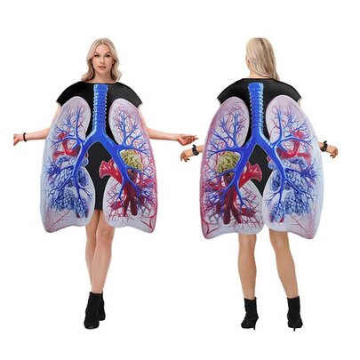 Human lung halloween costume
