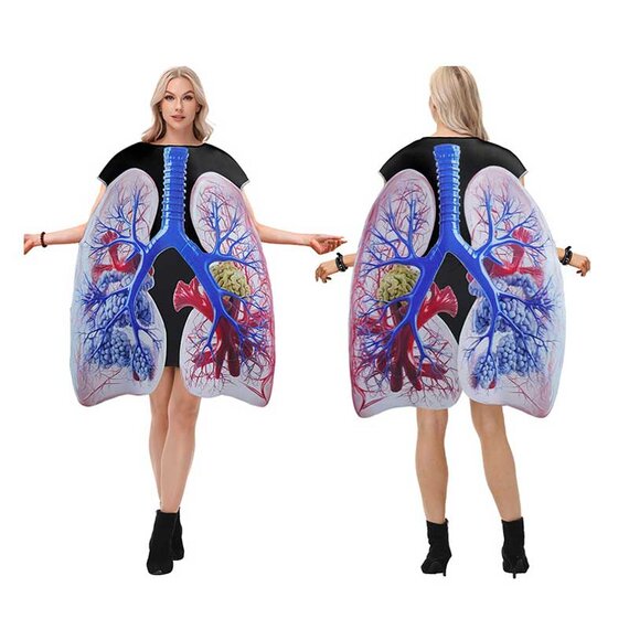 Human lung halloween costume