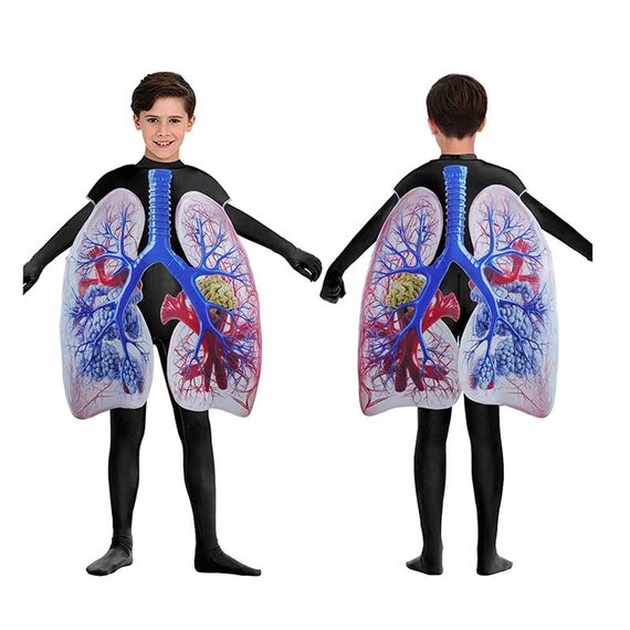 Kid human lung halloween costume