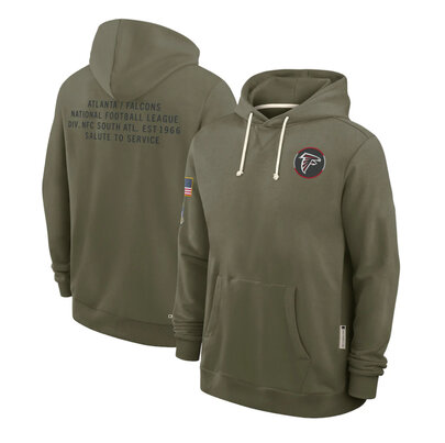 NFL Officially Licensed Atlanta Falcons Pullover Hoodie for autumn winter,long sleeve,army green