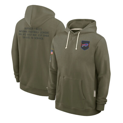 NFL Officially Licensed Buffalo Bills Pullover Hoodie for autumn winter,long sleeve,army green