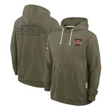 NFL Officially Licensed Cincinnati Bengals Pullover Hoodie for autumn winter,long sleeve,army green