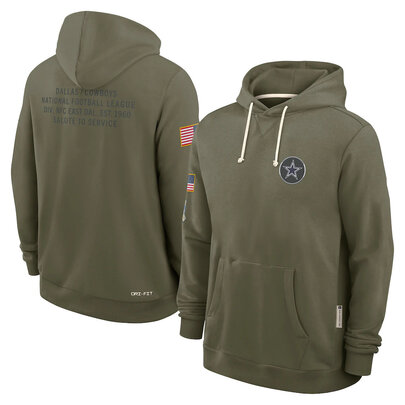 NFL Officially Licensed Dallas Cowboys Pullover Hoodie for autumn winter,long sleeve,army green