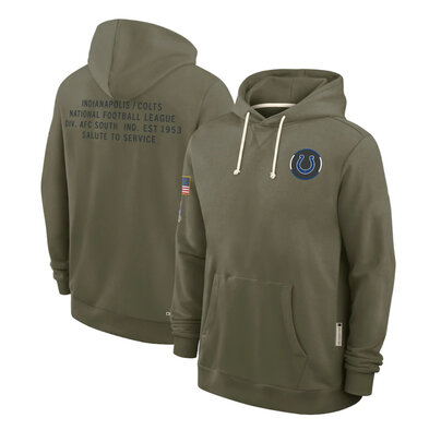 NFL Officially Licensed Indianapolis Colts Pullover Hoodie for autumn winter,long sleeve,army green