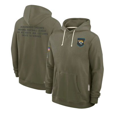 NFL Officially Licensed Jacksonville Jaguars Pullover Hoodie for autumn winter,long sleeve,army green