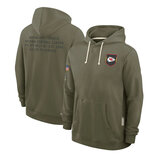 NFL Officially Licensed Kansas City Chiefs Pullover Hoodie for autumn winter,long sleeve,army green
