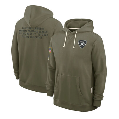 NFL Officially Licensed Las Vegas Raiders Pullover Hoodie for autumn winter,long sleeve,army green