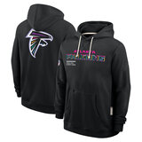 NFL Officially Licensed Atlanta Falcons Pullover Hoodie for autumn winter,long sleeve,black