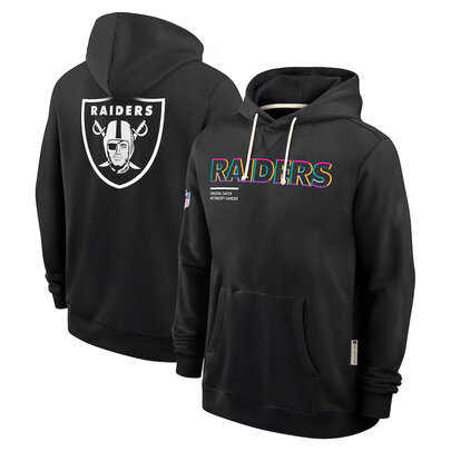 NFL Officially Licensed Las Vegas Raiders Pullover Hoodie for autumn winter,long sleeve,black