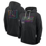 NFL Officially Licensed New York Giants Pullover Hoodie for autumn winter,long sleeve,black