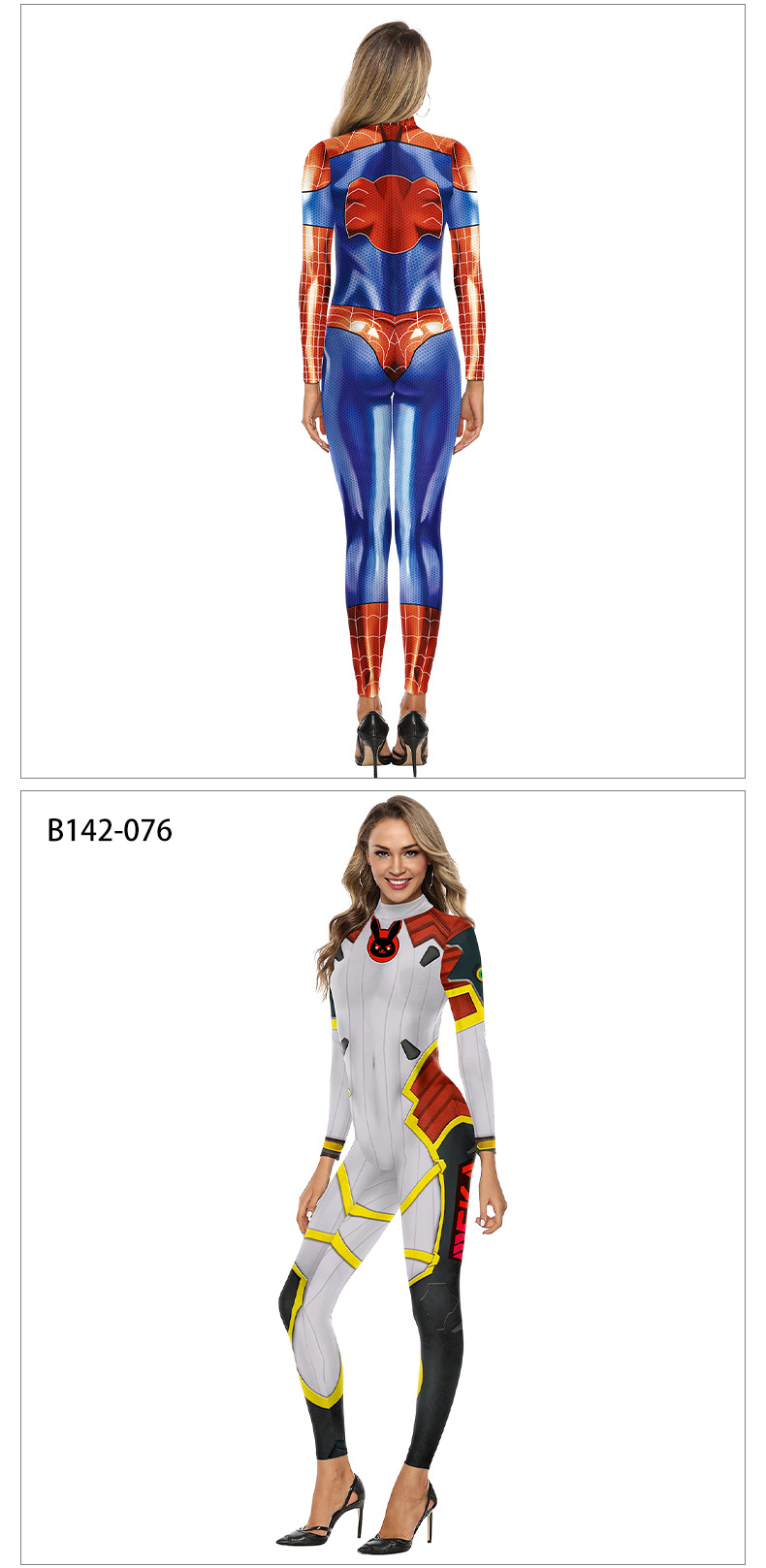 Marvel Spider Men Cosplay Jumpsuit Women - model show